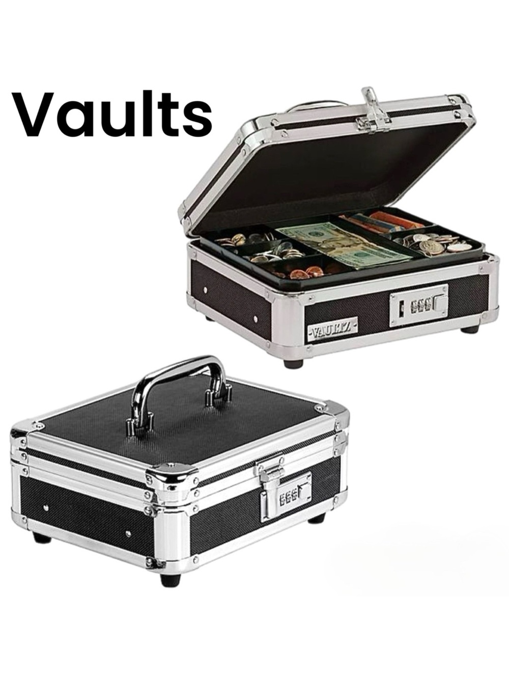 Vaultz Locking Cash Box (model VZ01002)